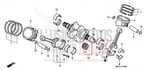 VILEBREQUIN/PISTON XL1000V1 de 2001